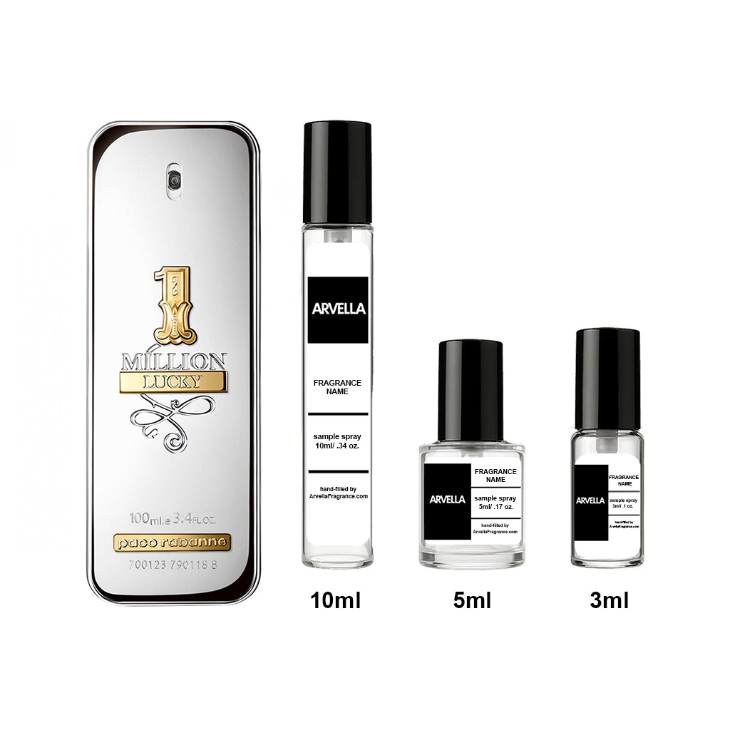 Paco Rabanne 1 Million Lucky Sample 10ml Spray - Arvella Fragrance